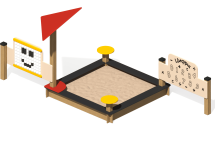 Песочный дворик ПС-102 для детской площадки Песочный дворик ПС-102 для детской площадки