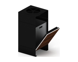 Урна парковая с пепельницей (черная) (под анкера) Символ 11, фото 3