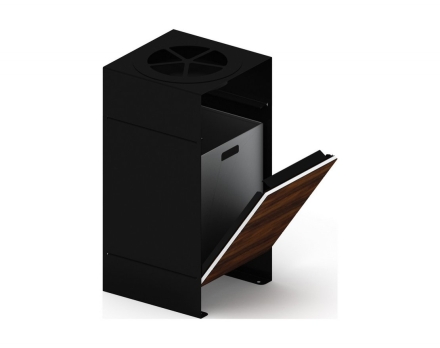 Урна парковая с пепельницей (черная) (под анкера) Символ 11, фото 3