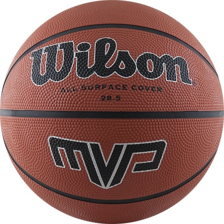 Мяч баск. WILSON MVP, арт.WTB1418XB06, р.6, резина, бутил.камера, коричневый, фото 1