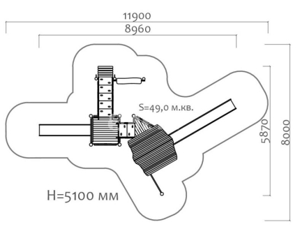 Игровой комплекс Эко 071103 для детской площадки, фото 3