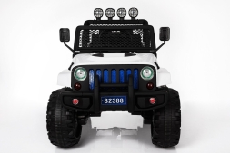 Двухместный полноприводный электромобиль White Jeep 12V 2.4G - S2388-W, фото 2