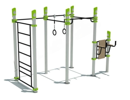 Гимнастический комплекс ГК-039-3 для спортивных площадок, фото 1