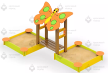 Песочница «Бабочка» двойная Песочница «Бабочка» двойная