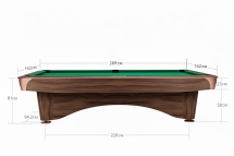 Бильярдный стол для пула Dynamic Billard "Dynamic 3" 7 футов (коричневый)