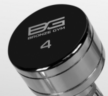 BRONZE GYM BG-PA-DB-C04 Гантель хромированная 4 кг