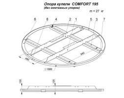 Купель COMFORT 195 COLD (термоберёза), фото 11