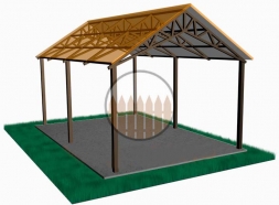 Навес из поликарбоната, фото 2