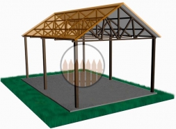 Навес из поликарбоната, фото 3