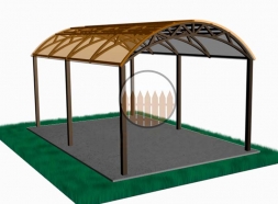 Навес из поликарбоната, фото 8