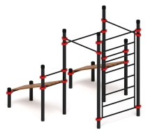 Воркаут 108 красный ВТ 12.16-01