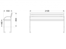 МФ 1.101 Лавочка МФ 1.101 Лавочка