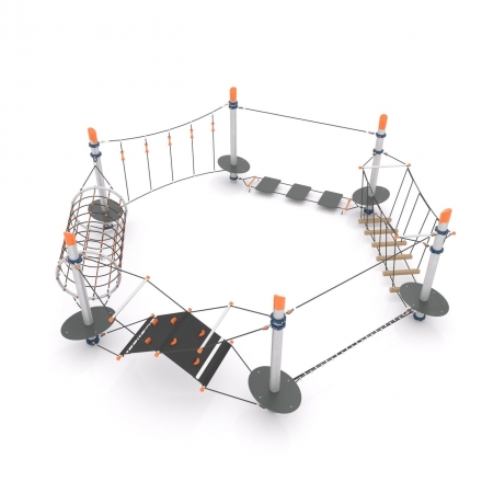 Канатная конструкция для лазания-06.02, фото 3