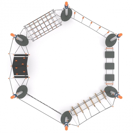 Канатная конструкция для лазания-06.02, фото 4