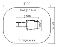 Игровой комплекс 070280.21 H=650 для детей 2-4 года для уличной площадки, фото 2