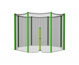 Батут DFC Trampoline Fitness 10ft наружн.сетка, св.зел. (305см), фото 2