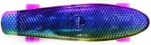 Пластиковый скейтборд-круизер Hubster Cruiser 22&quot; Metallic Multicolor