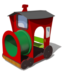 Игровой комплекс Паровозик ВСТ 1127 для детской площадки, фото 1 Игровой комплекс Паровозик ВСТ 1127 для детской площадки, фото 1