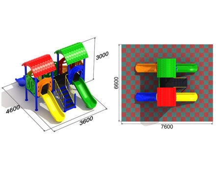Детская игровая площадка Близнецы 1.1, фото 3