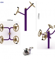 Тренажер для инвалидов-колясочников "Рули" УТМ-004 