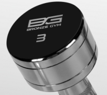 BRONZE GYM BG-PA-DB-C03 Гантель хромированная 3 кг