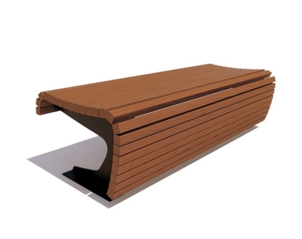 Банкетка Сквер, Лиственница 3 м, фото 1