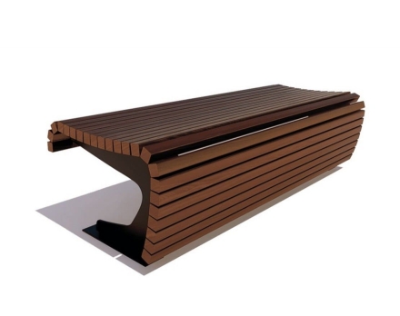 Банкетка Сквер, Лиственница 3 м, фото 5