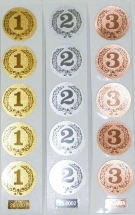 Вкладыш для медалей 1 место (золото) d-25мм (5 штук) Вкладыш для медалей 1 место (золото) d-25мм (5 штук)