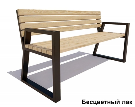 Скамейка уличная Кёльн, Лиственница 1,5 м, фото 2