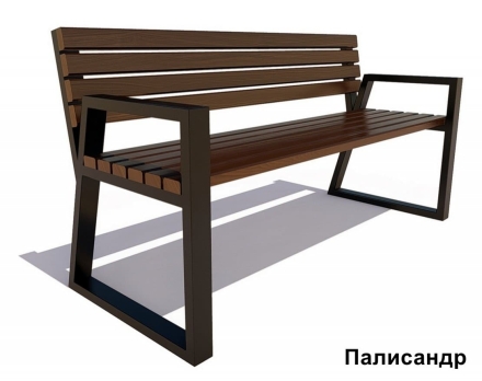 Скамейка уличная Кёльн, Лиственница 1,5 м, фото 4