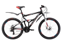 Велосипед Stark'17 Jumper 26.2 FS D черно-красный 20" Велосипед Stark'17 Jumper 26.2 FS D черно-красный 20"