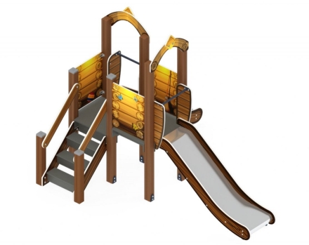 Детская игровая площадка Карапуз Эко ДИК 1.001.07-02 Н=750 Н=900, фото 3