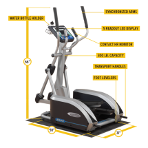 Эллиптический тренажер Endurance с адаптером 220V