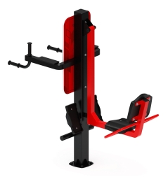 Жим ногами+Брусья (красный) - Уличный тренажер - СТ 023-11, фото 2 Жим ногами+Брусья (красный) - Уличный тренажер - СТ 023-11, фото 2