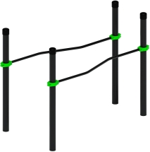 Воркаут ЛОВ 108 зеленый ВТ 102.05-02