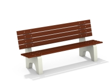 МФ 1.14 Лавочка бетонная со спинкой МФ 1.14 Лавочка бетонная со спинкой