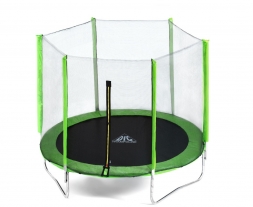 Батут DFC Trampoline Fitness 12ft наружн.сетка, св.зел. (366см) (два короба), фото 1