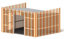 Теневой навес Аврора ТН-16 6х5 для детской площадки, фото 2 Теневой навес Аврора ТН-16 6х5 для детской площадки, фото 2