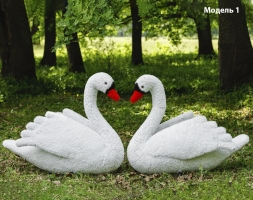 Топиари композиция Лебеди белые Модель 2 - газон Eco, фото 2
