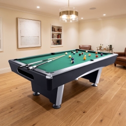 Бильярдный стол для пула Dynamic Billard "Triumph Plus" 8 футов (черный) в комплекте, аксессуары и сукно, фото 2 Бильярдный стол для пула Dynamic Billard "Triumph Plus" 8 футов (черный) в комплекте, аксессуары и сукно, фото 2