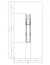 Горка большая - ИО 41.01.08-03 - (Джинс) H=1500 Горка большая - ИО 41.01.08-03 - (Джинс) H=1500