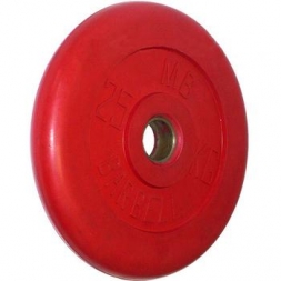 Диск обрезиненный цветной BARBELL 25 кг., d51мм