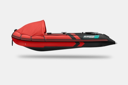 Gladiator C 330 AL ACTIVE Красно-черный моторная лодка ПВХ Алюминиевый пайол, фото 2