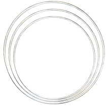 Обруч гимнастический алюминиевый d-1000мм 400гр, труба d-16мм