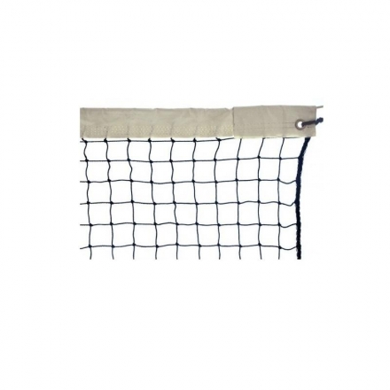 Сетка для большого тенниса Ø-2,2 мм, белая, обшитая капроном с 3-х сторон, фото 1