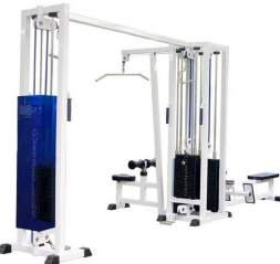 3-х позиционная станция с перекрестной тягой (грузоблок) белый Barbell МВ 3.03 