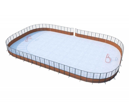 Хоккейная коробка из фанеры с ограждением по периметру, размер 30х15, фото 1