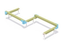 СО 5.125 Бум-бревно змейка среднее СО 5.125 Бум-бревно змейка среднее