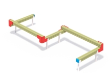 СО 5.125 Бум-бревно змейка среднее СО 5.125 Бум-бревно змейка среднее