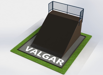 Флэтбенк, разгонная горка прямая с подиумом, фото 1